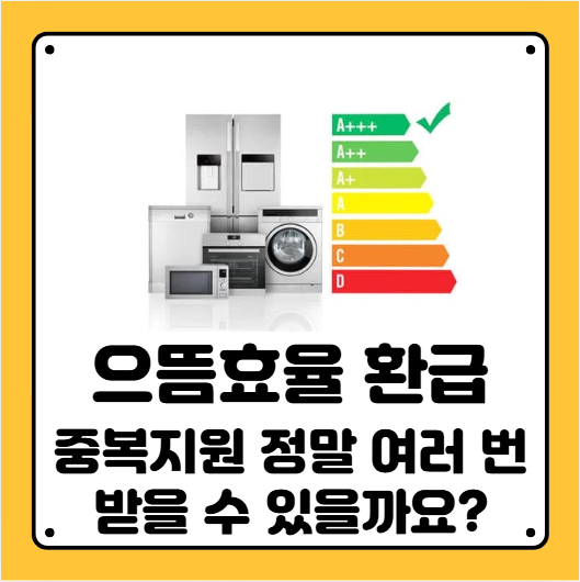 에너지 1등급 가전 환급
