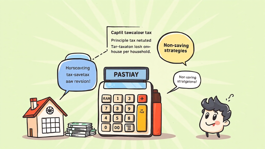 양도세 기본 개념 & 계산법 (cartoon 스타일)