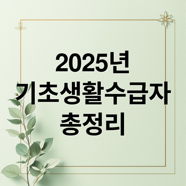 기초생활수급자