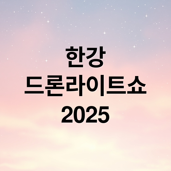 한강 드론라이트쇼