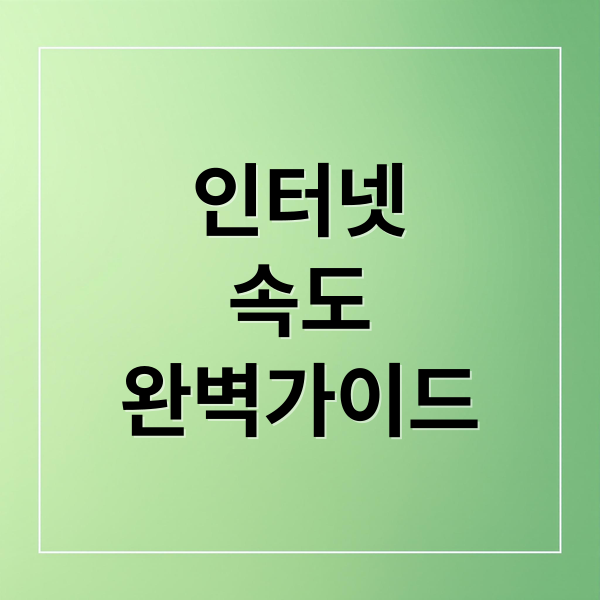 인터넷속도