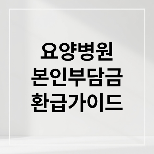 요양병원 본인부담금